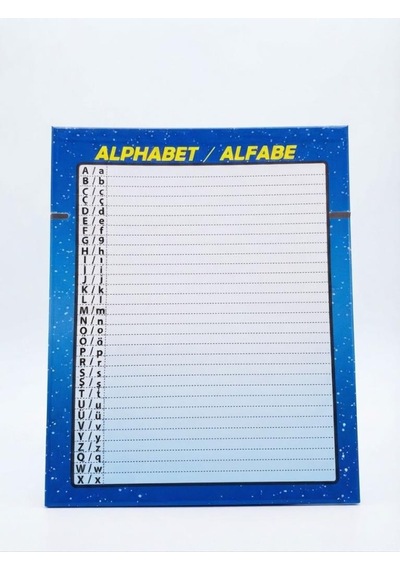 Çift Taraflı Manyetik Yazı Tahtası 43 Parça Eğitici Magnet Harfler 17 Parça Sayılar Oyun Seti