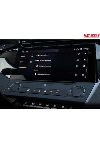 Peugeot 308 Puretech 2024 Navigasyon Ve Multimedya Uyumlu Mat Ekran Koruyucu
