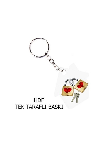 Hdf Tek Taraflı Anahtarlık - Ev