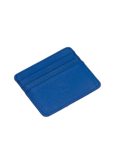 Westpolo Unisex Süper Slim Para Bölmeli Hakiki Deri İnce Kartlık Cüzdan 6 Bölmeli - Saks Mavi Saks Mavi