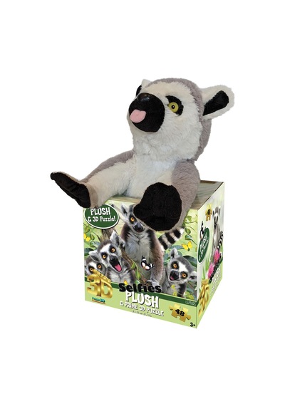 Prime 3d - Lemur Pelüş Ve Selfie 48 Parça Puzzle 15801