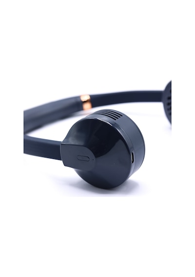 Lacivert Taşınabilir Ve Şarjlı Boyun Fanı- Built-in 2000mah Neck Fan Nave Blue