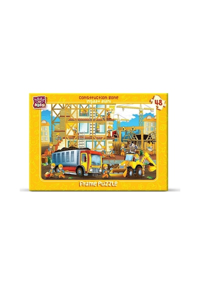 Art Çocuk Puzzle 48 Parça Inşaat Alanı