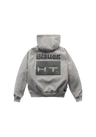 Blauer Ht Blauer Easy Men Open Hoody Korumalı Motosiklet Montu Gri