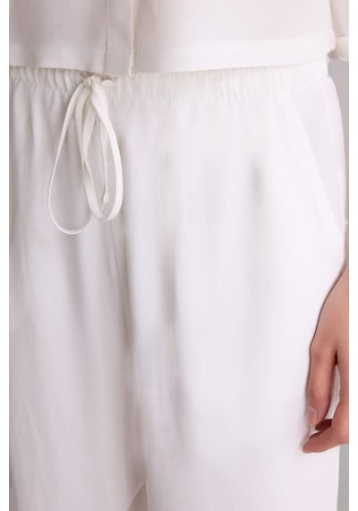 Defacto Wıde Leg Cepli Yüksek Bel Standart Boy Keten Karışımlı Pantolon F5024ax26smwt32 Beyaz-wt32