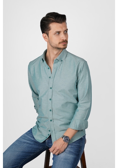 Mint Yeşili Yaka Düğmeli Premium Şamre Slimfit Erkek Gömlek Mint Yeşili Mint Yeşili Yaka Düğmeli Premium Şamre Slimfit Erkek Gömlek Mint Yeşili
