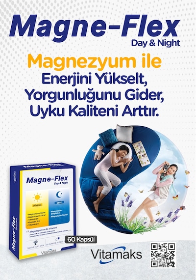 Magneflex Day & Night, Magnezyum 60 Kapsül, 30 Gündüz 30 Gece Kapsül