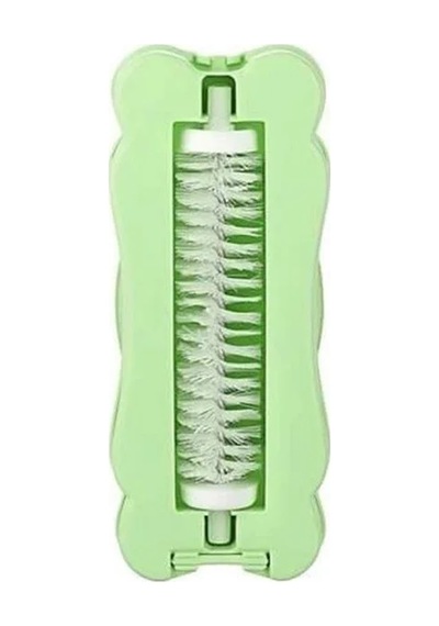 Ers Kelebek Tasarımlı Tek Fırçalı Gırgır 17x7x4 Cm Yeşil Çok Renkli
