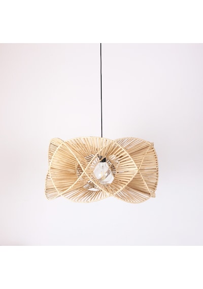 Oklid Doğal Rattan 30x60 Cm Aydınlatma Bej