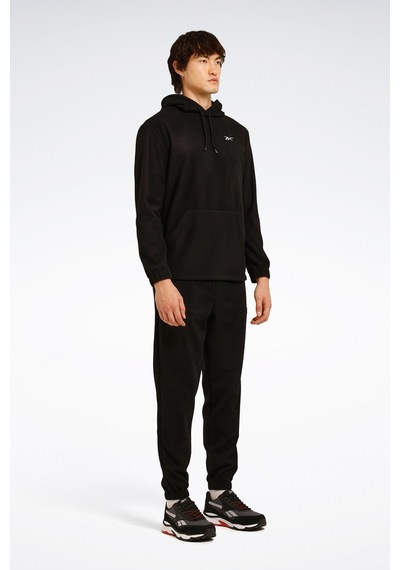 Id -f Fleece Hoodıe Siyah Erkek Polar Siyah