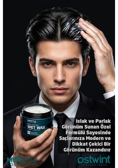 Ostwint Profesyonel Saç Şekillendirici Wet Wax No04 150 ML