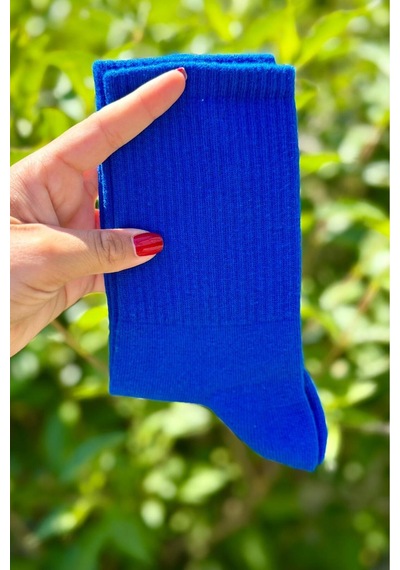 Lousocks Unisex Lacivert Düz Renk Tenis Spor Çorabı