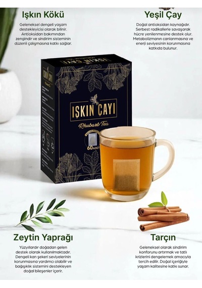 Mesiri Sifa Doğal Işkın Çayı Doğal Fermantasyon 60 Adet Süzen Poşet