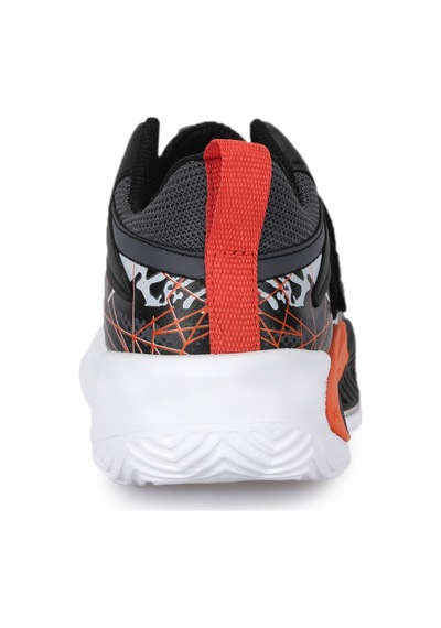 Slazenger Knıght I Unisex Çocuk Cırt Cırtlı Koyu Gri / Turuncu Günlük Spor Ayakkabısı