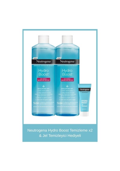 Neutrogena Hydro Boost Temizleme X2 & Jel Temizleyici Hediyeli