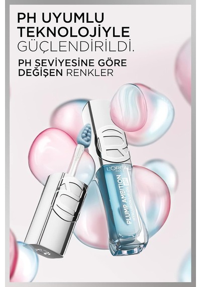 L'oreal Cosmetics Plump Ambition Hyaluron Lip Oil Ph Dudak Parlatıcısı - 116 Black Diğer