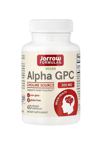 Jarrow Formulas, Vegan Alpha-gpc, 300 Mg, 60 Veggie Capsules