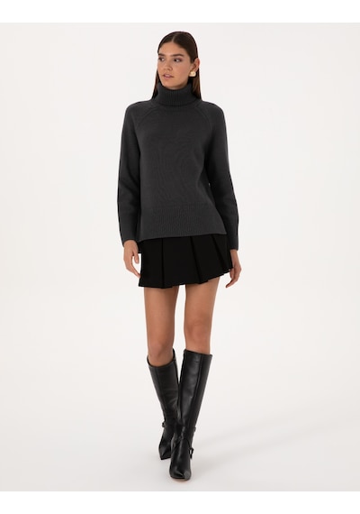 Pierre Cardin Kadın Antrasit Kazak /triko 50316667-vr006 Antrasit