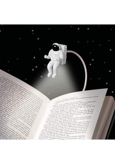 If Spaceman Astronot Figürlü 2 Led'li Klipsli Kitap Okuma Lambası Beyaz