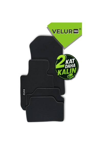 Velurpro Bmw 3 Seri 1997-2018 Arası Araca Özel Velur Halı Paspas