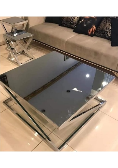Zlf Zigon Z Ayak Lüks Orta Ve Zigon Sehpa Takım El Yapımı