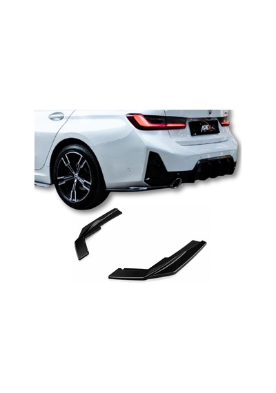 Bmw 320i G20 M Sport Lci 2023-2026 Arka Difüzör Yan Etek 2 Parça Piano Black