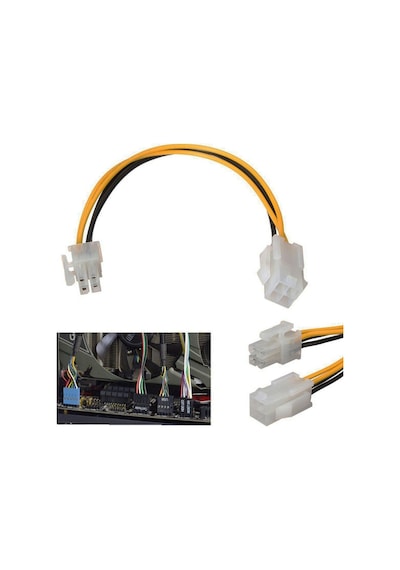 4 Pin Atx Cpu Power Supply Uzatma Kablosu 12V Güç P4 Dişi Erkek