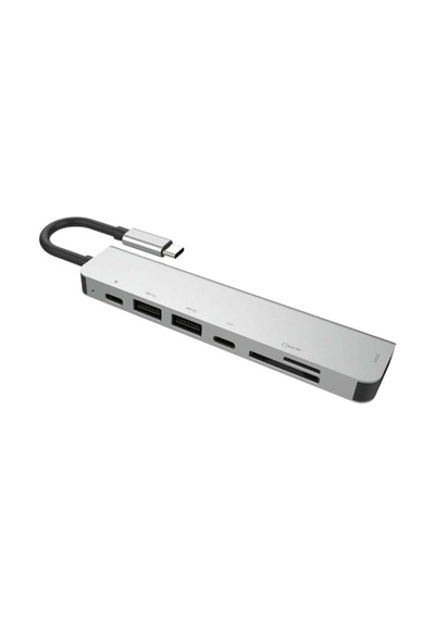 7 In 1 Sd Usb Type-C Hub Hdmı Girişli Apple Uyumlu MacBook Çevirici Çoklayıcı (451484926)