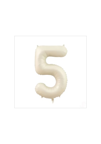 5 Yaş Rakam Krem Folyo Balon 76 CM