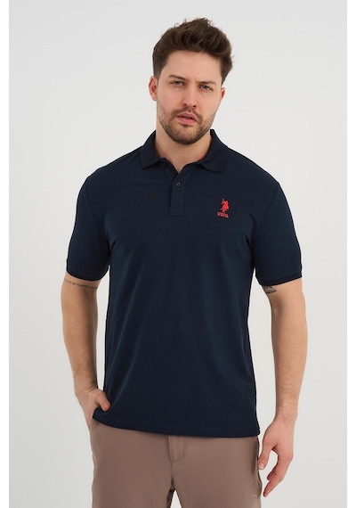Alexander Gardi Alexandergardı Polo Yaka Düğme Detaylı T-shirt Lacivert