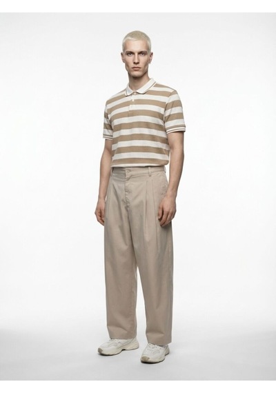 Baggy Fit Erkek Pantolon Taş