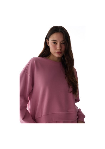 Penti Gül Pembesi Dikiş Detaylı Active Sweatshirt