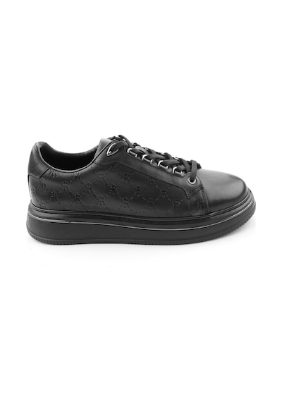 Bambi Siyah Hakiki Deri Erkek Sneaker E01398023103