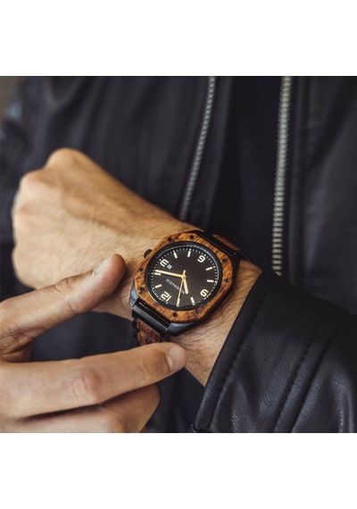 Woodwatch Zbr-al-wh1 Ww-rg-1kbbs Alpha Ahşap Erkek Kol Saati 41 Mm