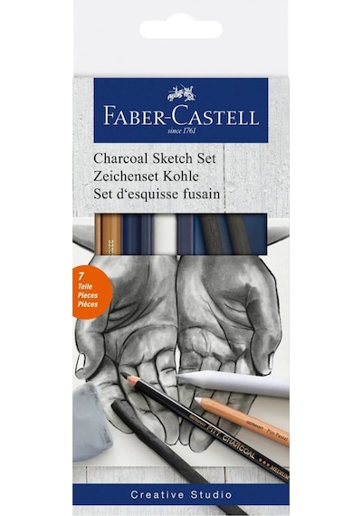 Faber-Castell Kömür Sketch Seti,7 Parça