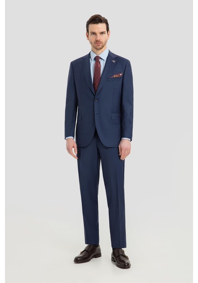 Sabri Özel Erkek Açık Lacivert Dar Kesim Slim Fit Yünlü Çizgili Fleto Kapaklı Cep Çift Yırtmaçlı Tam Astarlı Mono Yaka 4 Drop Takım Elbise Sabri Özel Erkek Açık Lacivert Dar Kesim Slim Fit Yünlü Çizgili Fleto Kapaklı Cep Çift Yırtmaçlı Tam Astarlı Mono Yaka 4 Drop Takım Elbise