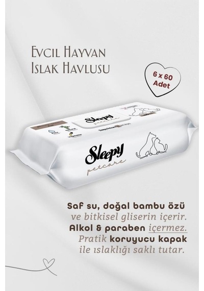 Sleepy 6 Al 5 Öde Evcil Hayvan Mendili