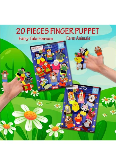 2 Set - 20 Parça Tox  Çiftik Hayvanları ve Masal Kahramanları Parm