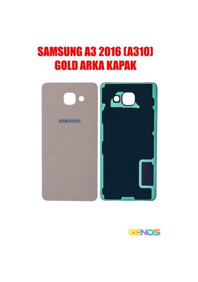Samsung Uyumlu Galaxy A3 2016 A310f Arka Cam Kapak Batarya Pil Kapağı Gold Diğer