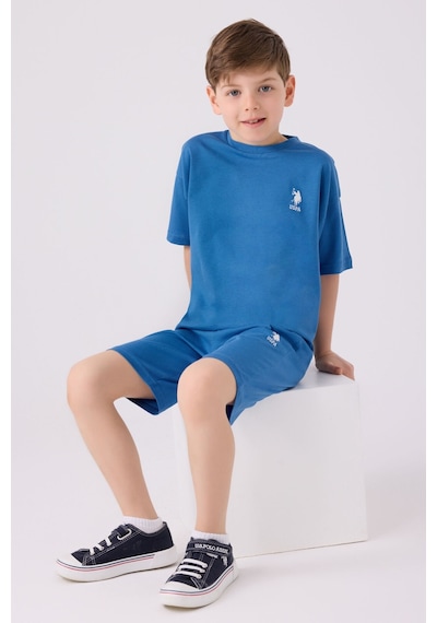U.S. Polo Assn. Erkek Çocuk Açık Mavi Bermuda Takımı 5274-43653 Açık Mavi