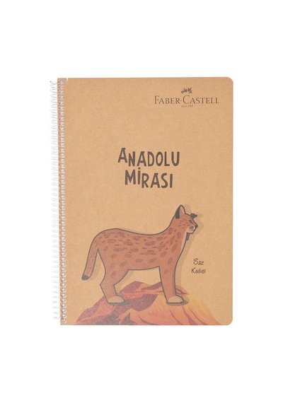 Faber-castell Anadolu Mirası Spiralli Defter, A4, 100 Yaprak, 70g Kağıt, Çizgili, 500 Mikron Pp Kapak, Pet Spiralli, Çok Renkli