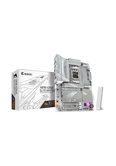 Gigabyte X870 Aorus Elıte Wıfı7 Ice Soket Am5 Ddr5 8200 Oc Atx Aaaa11gıg0019