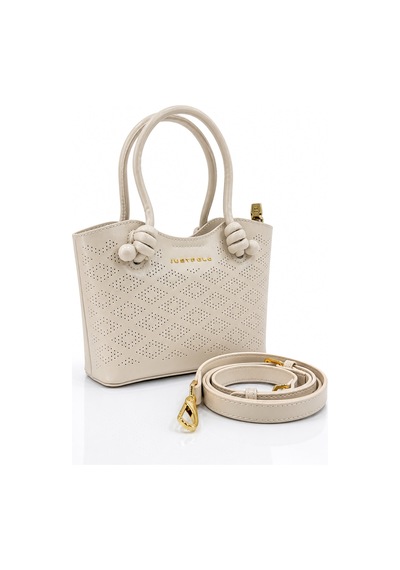 Just Polo Elite İthal Kadın Taş Rengi Mini El Ve Omuz Çantası Gold Detaylı Ebatlar Eni 21 Cm Boyu 14 Cm