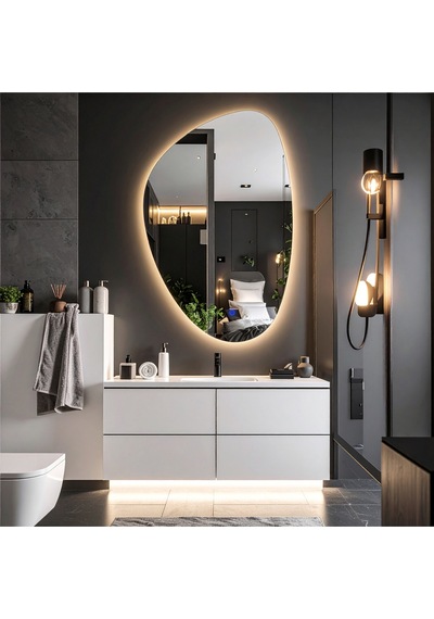 Fracturavision Günışığı Lavabo & Banyo Aynası Dokunmatik Sensörlü 90 X 60