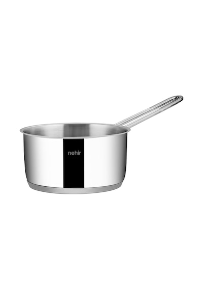 Nehir Silver Çelik 12 Cm Kapaksız Sosluk Tek Kulplu 18/10 Gri