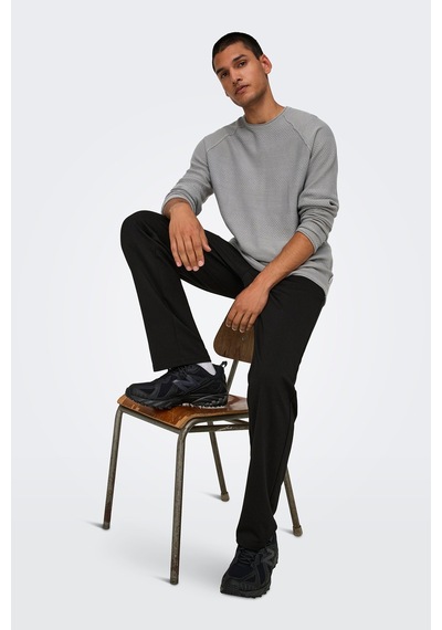Only & Sons Erkek Onsmark Regular Fit Chino Pantolon 22033199 Siyah Siyah