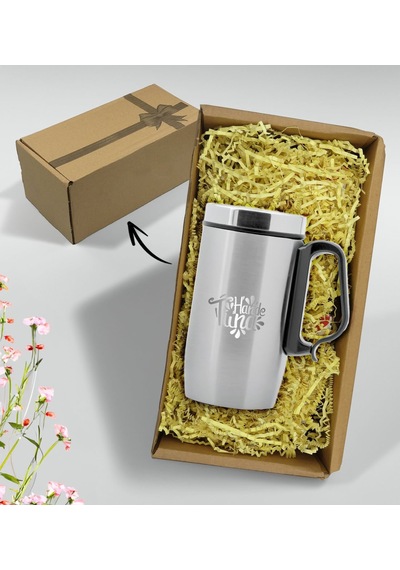 Bk Gift Kişiye Özel Hediye Kutulu 5304 Gümüş Çelik Termos Bardak-2 240 Ml Kobitmeyencom33454 Bk Gift Renkli