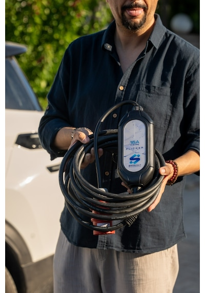 Flıcker 11 Kw Elektrikli Araçlar İçin Taşınabilir Şarj Cihazı 11kw