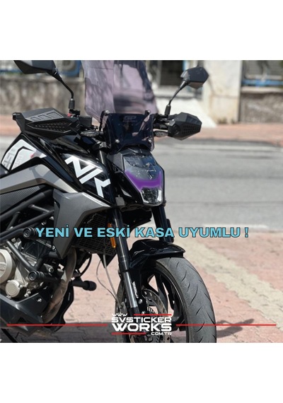 Cfmoto Nk250 Far Sticker 2018-2025 Uyumlu Hazır Far Sticker Kit Mor