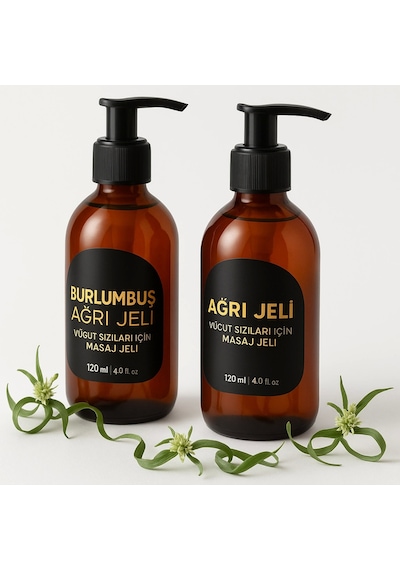 Süper Burlumbuş Otu Vücut Masaj Jeli 120 Ml 2'li Set